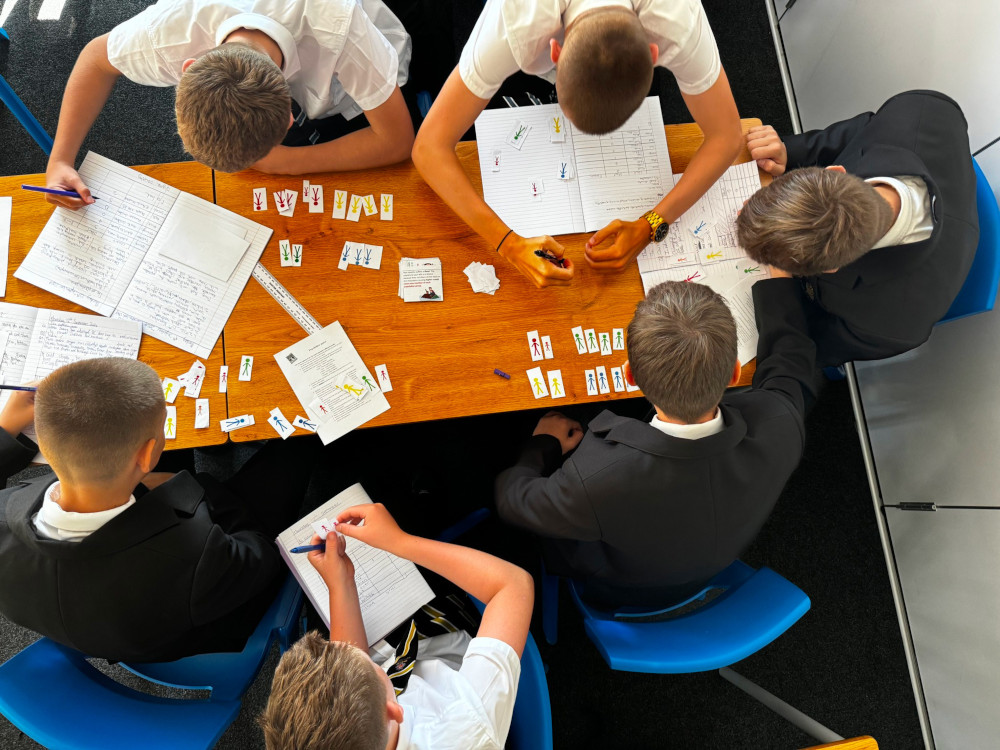 Student Undertaking School Work