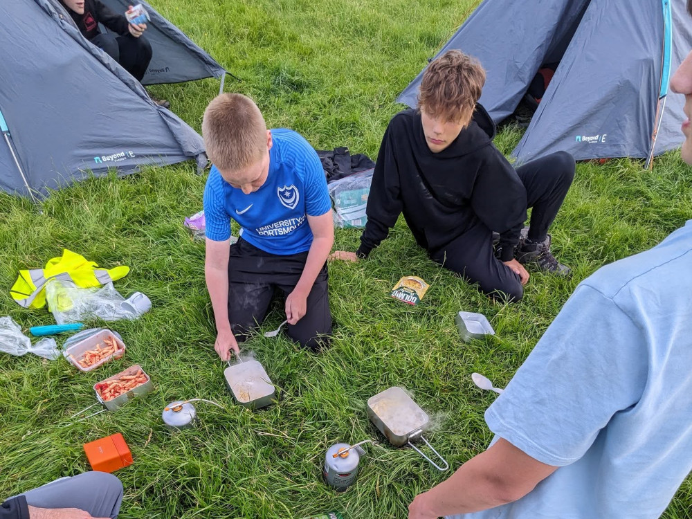 D of E Students Cooking
