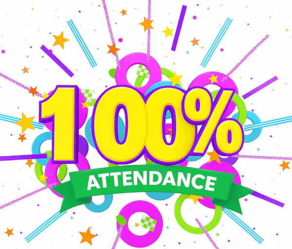 100% Attendance